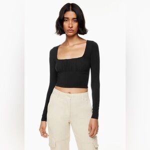 Longsleeve Aritzia Wilfred Free Crop Top size S